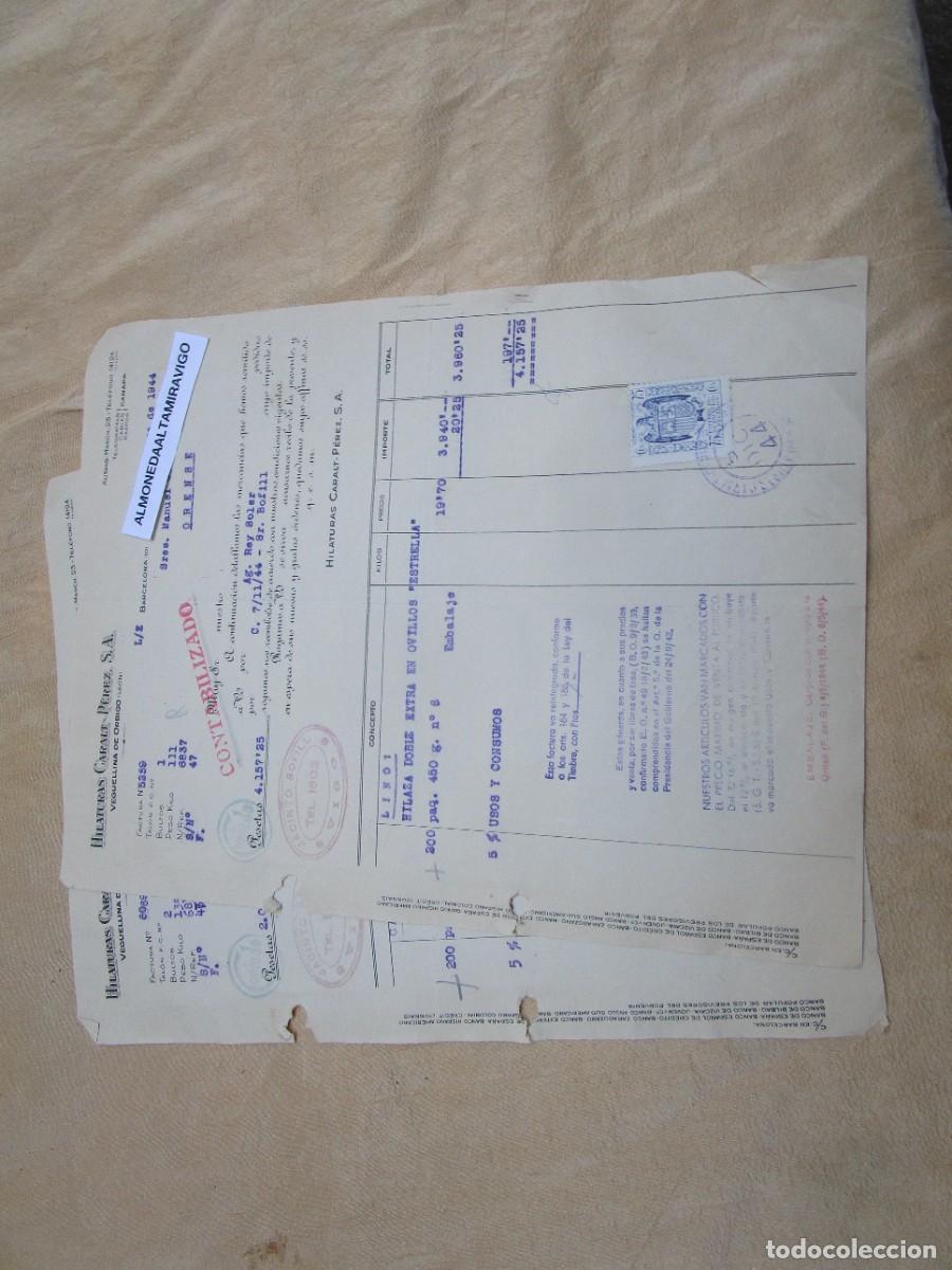 Facturas antiguas: Dos cartas comerciales 1944 de