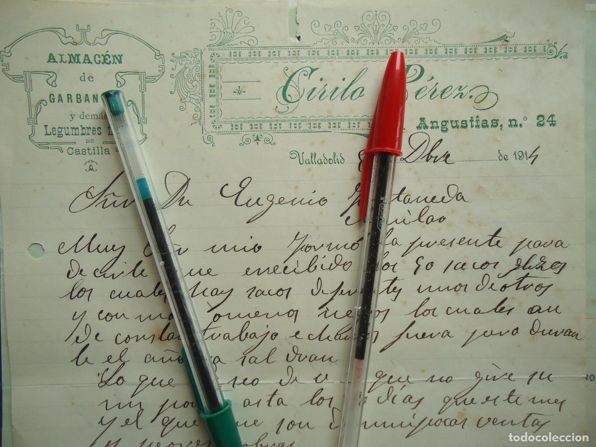 Facturas antiguas: legumbres cirilo perez valladolid 1914 alubia garbanzo vallisoletano pucela castilla castellano
