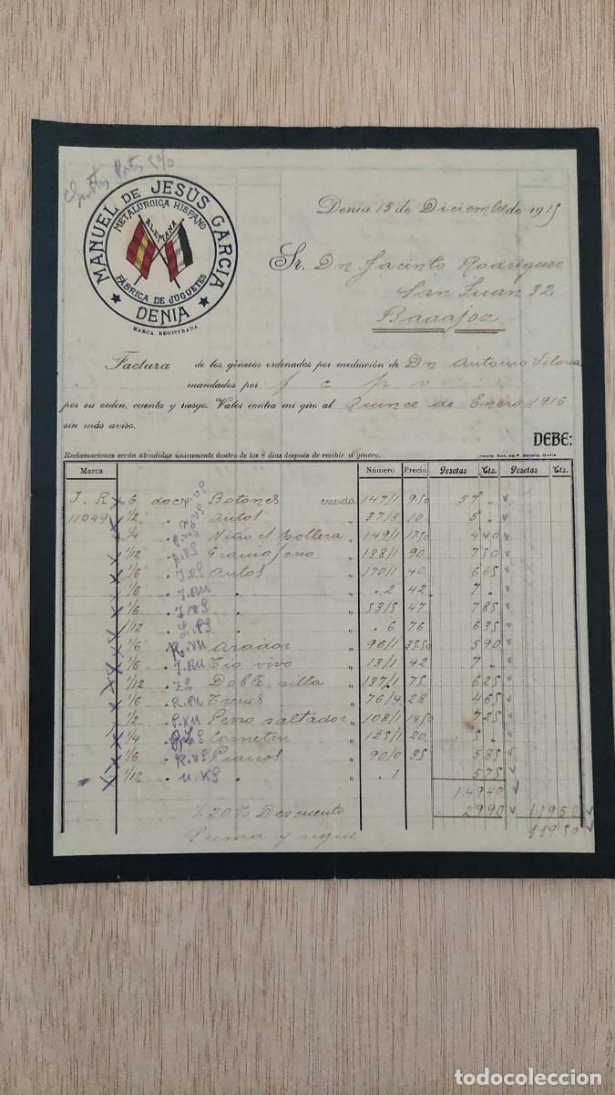 Facturas antiguas: ANTIGUA CARTA COMERCIAL METALURGICA HISPANO ALEMANA MANUEL DE JESUS GARCIA DENIA 1915