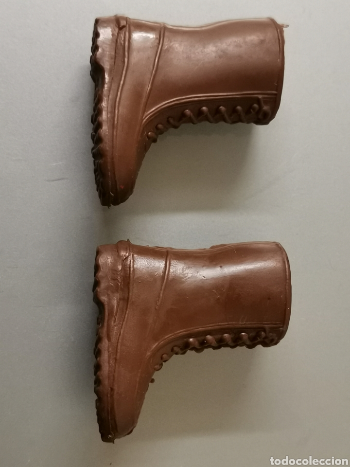 Figuras de acci&oacute;n - Big Jim: ANTIGUO PAR DE BOTAS BIG JIM MARRONES - Foto 2