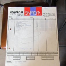 Figuras de acción - Big Jim: ANTIGUA FACTURA DE COMERCIAL SAMEFA - 1981 - BIG JIM DAKOTA JOE, TIO VIVO BARRIGUITAS, CLIKS...