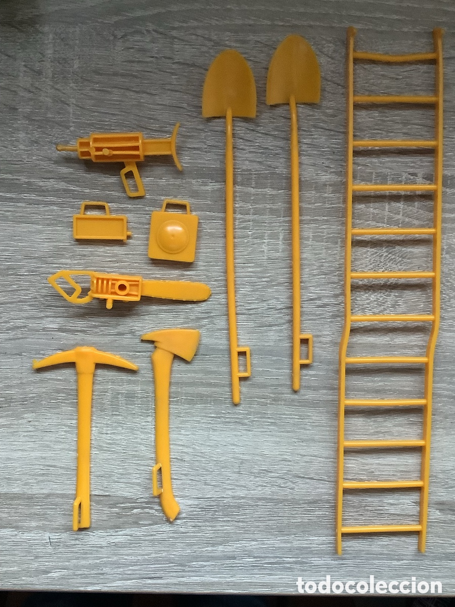 Actionfiguren - Big Jim: Escalera con Pala y Accesorios de Big Jim del Cami&oacute;n Patrulla de Salvamento