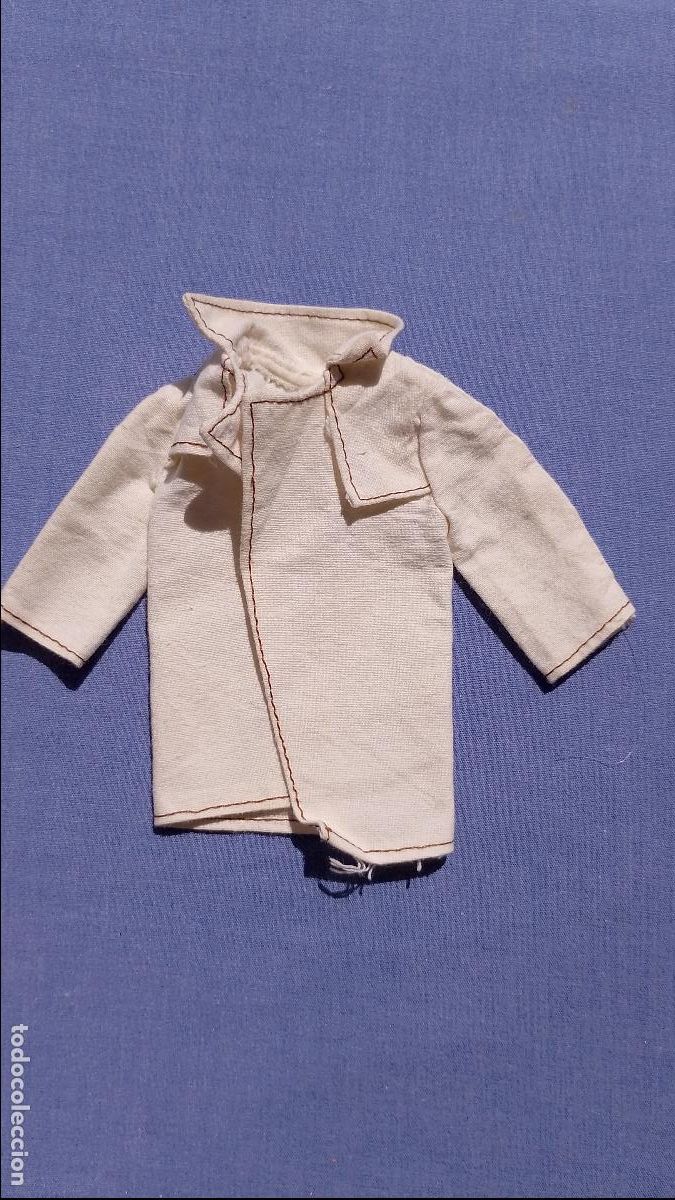 Figuras de acci&oacute;n - Big Jim: Antigua chaqueta gabardina original de mu&ntilde;eco Big Jim Agente Secreto de Mattel Spain Congost