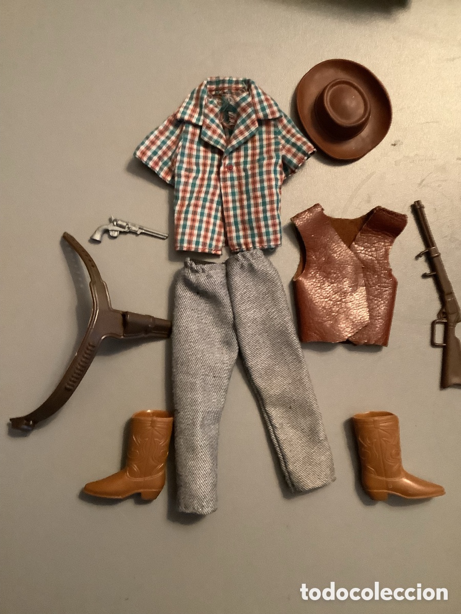 Figuras de A&ccedil;&atilde;o - Big Jim: Conjunto del Vaquero Cowboy Big Jim con Rifle y Cartuchera Pistola