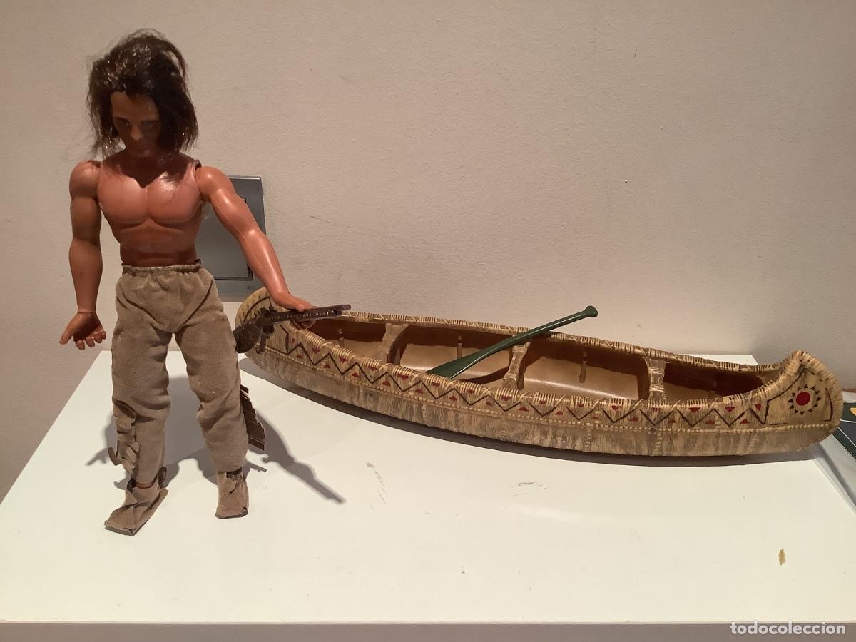 Figuras de acci&oacute;n - Big Jim: Maniqu&iacute; Indio Jeronimo con la Balsa de Congost