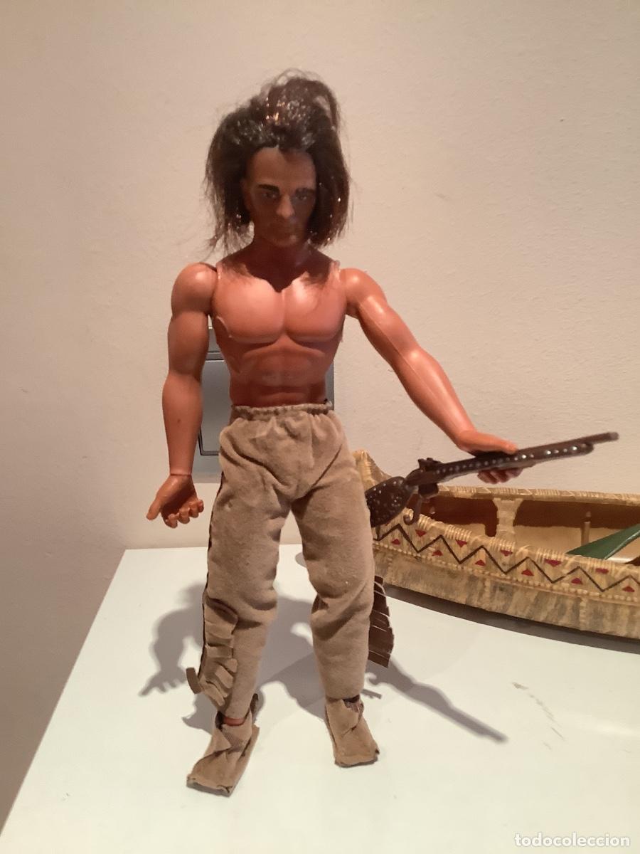 Figuras de acci&oacute;n - Big Jim: Maniqu&iacute; Indio Jeronimo con la Balsa de Congost - Foto 2