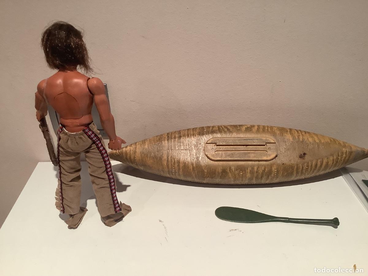 Figuras de acci&oacute;n - Big Jim: Maniqu&iacute; Indio Jeronimo con la Balsa de Congost - Foto 4