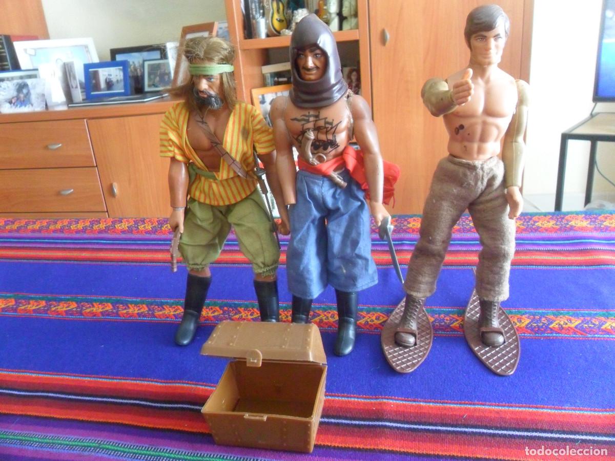 Figuras de acci&oacute;n - Big Jim: BIG JIM, CAPIT&Aacute;N FLINT Y CAPIT&Aacute;N DRAKE. CONGOST A&Ntilde;OS 70. ENTRA Y MIRA.