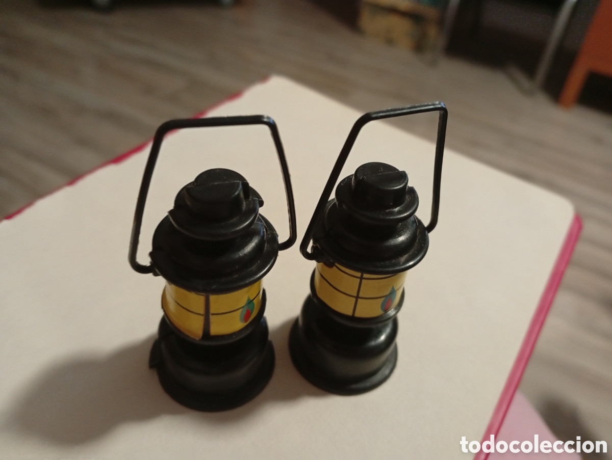 Figuras de acci&oacute;n - Big Jim: Dos linternas Big jim a&ntilde;o 70 perfecto estado
