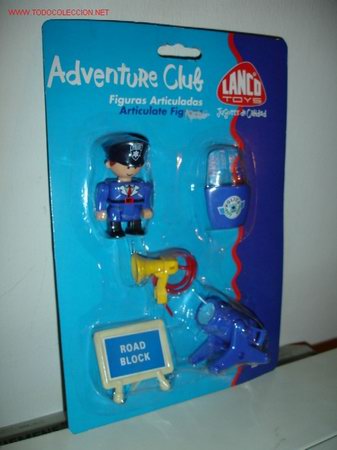 Figurines d'action: LANCO TOYS - ADVENTURE CLUB - FIGURAS ARTICULADAS - POLICIA