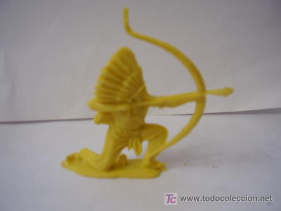 Figuras de acci&oacute;n: Indio plastico a&ntilde;os 70 - Foto 1