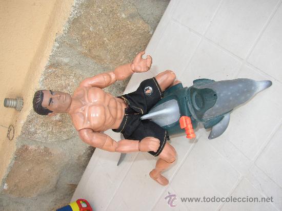 Figuras de acci&oacute;n: Delf&iacute;n y mu&ntilde;eco marca W 37x10 cms - Foto 1