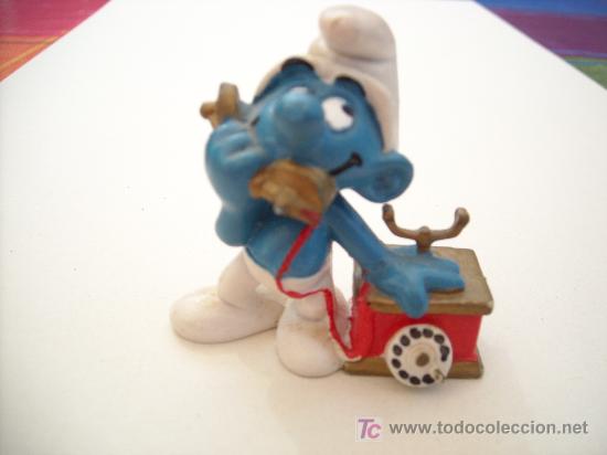 Figuras de acci&oacute;n: MU&Ntilde;ECO PITUFO   PEYO-SCHLEICH   A&Ntilde;O 1980 - Foto 1