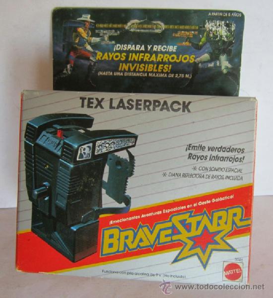 Figuras de acci&oacute;n: ACCESORIO BRAVESTARR, TEX LASERPACK, DE MATTEL, EN CAJA.  ( CO96 ) CC - Foto 1