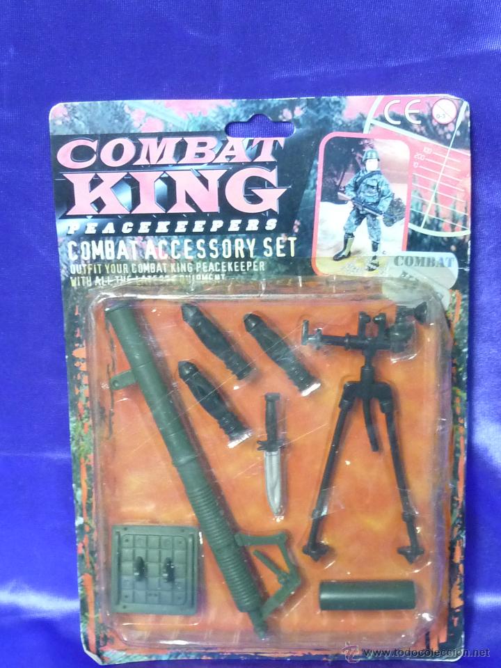 Figuras de acci&oacute;n: COMBAT KING PEACEKEEPERS COMBAT ACCESSORY SET - PMS INTERNATIONAL A&Ntilde;OS 80