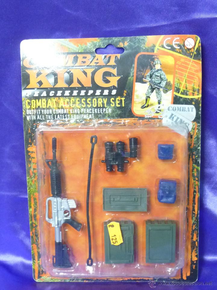 Figuras de acci&oacute;n: COMBAT KING PEACEKEEPERS COMBAT ACCESSORY SET - PMS INTERNATIONAL A&Ntilde;OS 80