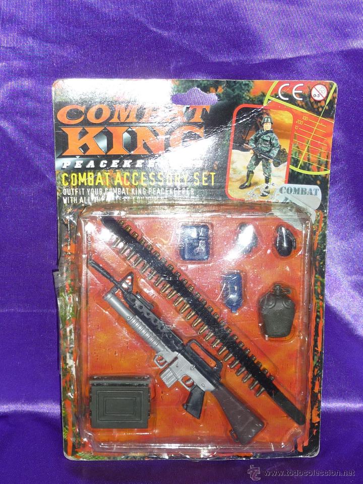 Figuras de acci&oacute;n: COMBAT KING PEACEKEEPERS COMBAT ACCESSORY SET - PMS INTERNATIONAL A&Ntilde;OS 80