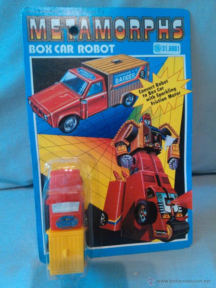 Figuras de acci&oacute;n: ANTIGUO ROBOT TRANSFORMABLE EN CAMIONETA METAMORPHS *NUEVO* - Foto 1