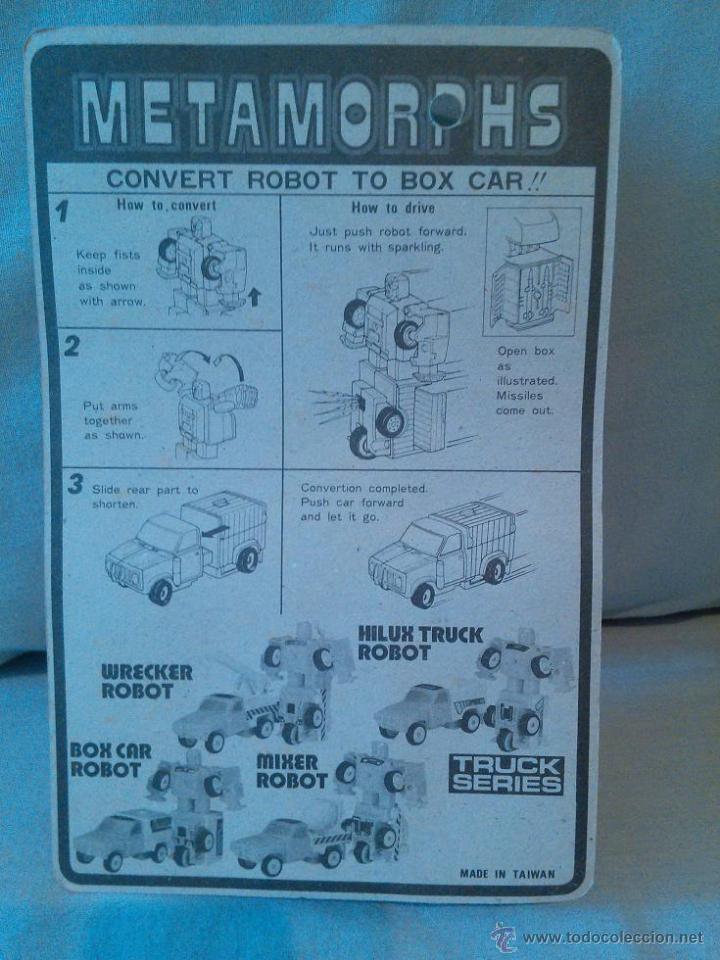Figuras de acci&oacute;n: ANTIGUO ROBOT TRANSFORMABLE EN CAMIONETA METAMORPHS *NUEVO* - Foto 2