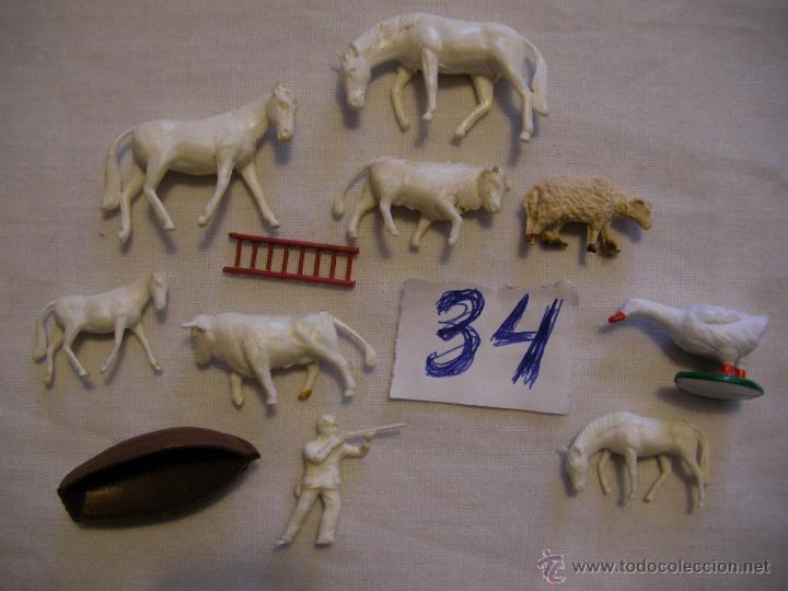 Figuras de acci&oacute;n: GRAN LOTE DE ANIMALES Y OTROS - ANTIGUOS - Foto 1