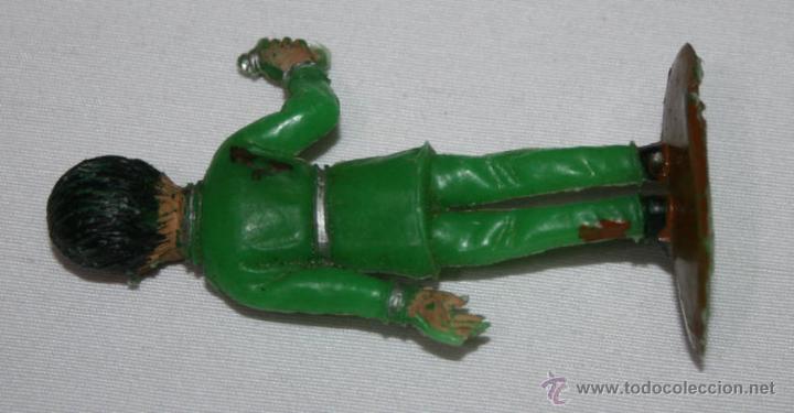 Figuras de acci&oacute;n: ANTIGUO MU&Ntilde;ECO VERDE DE PASTICO, CURIOSO - Foto 3