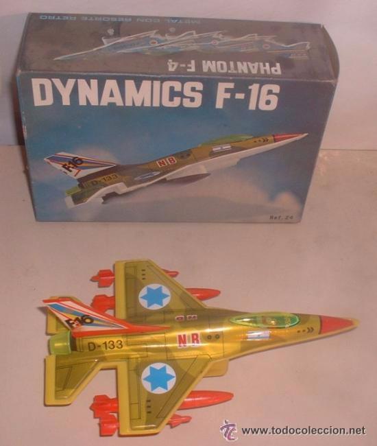 Figurines d'action: AVION DYNAMICS F-16, REF 24, DE RESORTES VALLS, EN CAJA. CC