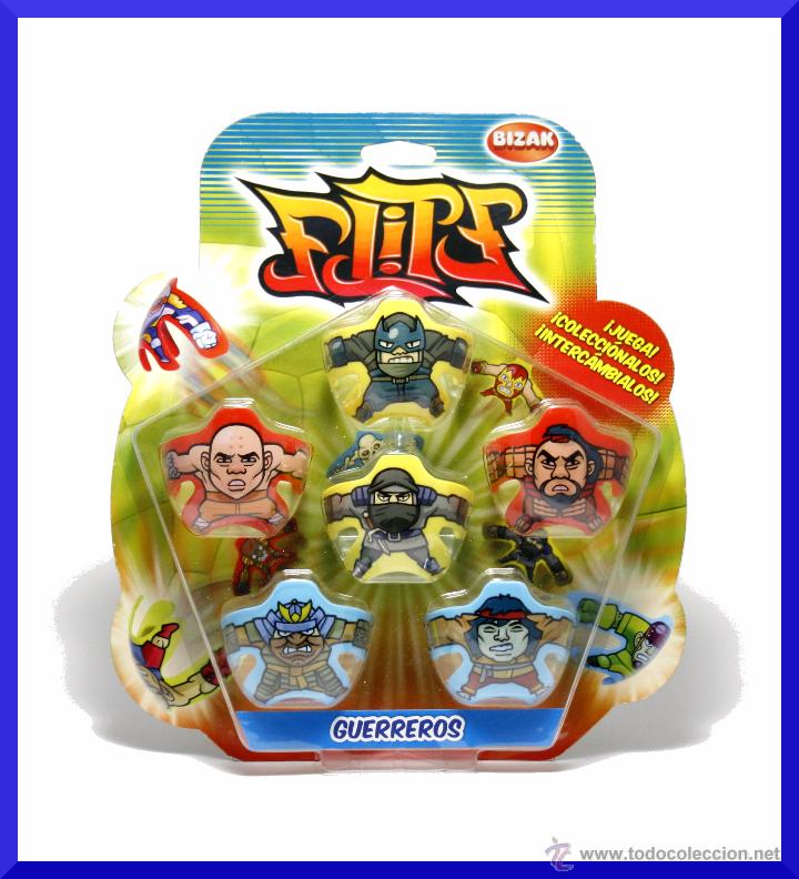 Figurines d'action: Blister Flipz Guerreros - Pack De 6 - Bizak - Nuevo
