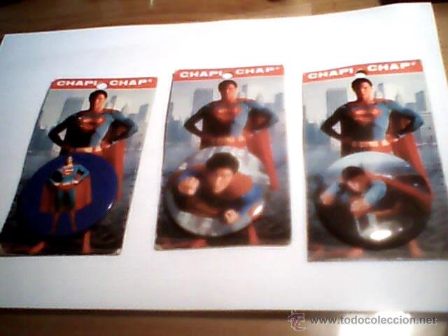 Figuras de acci&oacute;n: SUPERMAN 3 CHAPAS PARA COLGAR - Foto 1