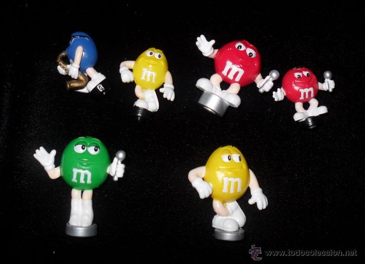 Figuras de acci&oacute;n: Lote 5 Figuras m&m mac mac 2.5-3 cm