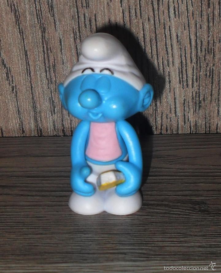 Figuras de acci&oacute;n: Pitufo peyo gloton articulable en brazos y cabeza PEYO 2009 LAFIG JAKKS