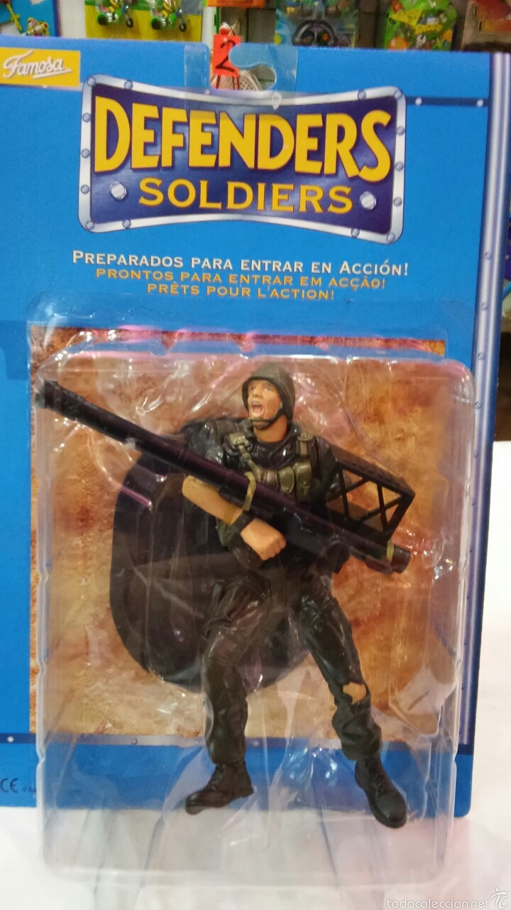 Figurines d'action: DEFENDERS.SOLDADO ARTICULADO (15 CM) BAZOOKA.FAMOSA A&Ntilde;O 1999.NUEVO.