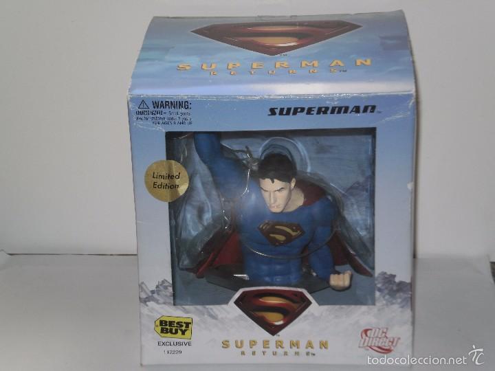 Figuras de acci&oacute;n: BUSTO SUPERMAN RETURNS - SUPERMAN ( DC COMICS - EDICION LIMITADA ) EN SU CAJA ORIGEN - Foto 2