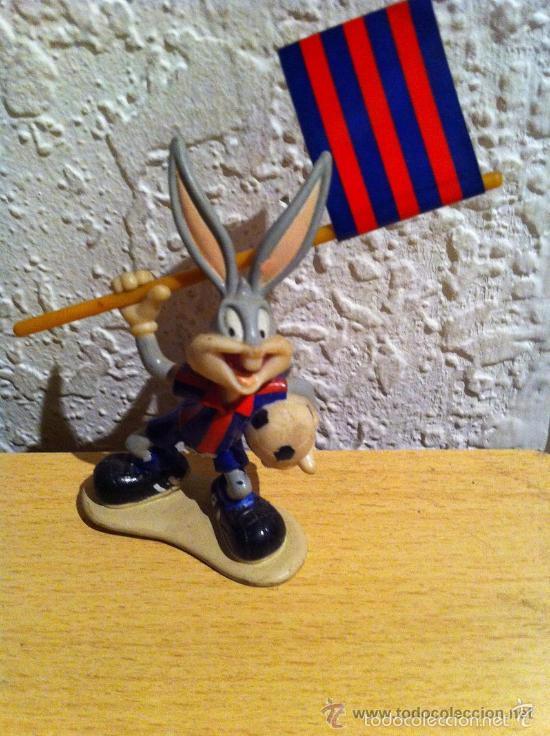 Figuras de acci&oacute;n: MU&Ntilde;ECO BUGS BUNNY con BANDERA BAR&Ccedil;A - Foto 1