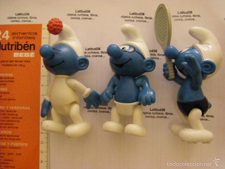 Figuras de acci&oacute;n: Lote de tres pitufos. McDonalds - Foto 1