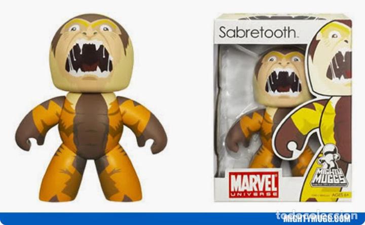 Figuras de acci&oacute;n: MIGHTY MUGGS - SABRETOOTH - MARVEL UNIVERSE - Foto 1