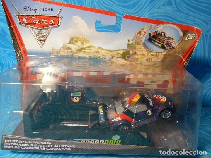 Figuras de acci&oacute;n: CARS BOX DE CARRERAS, LANZADOR MAX SCHNELL