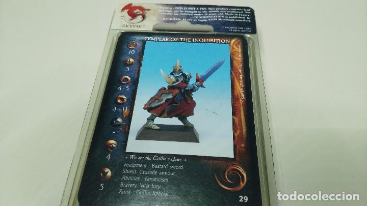 Figuras de acci&oacute;n: antigua figura plomo warhammer confrontation  templar - Foto 3