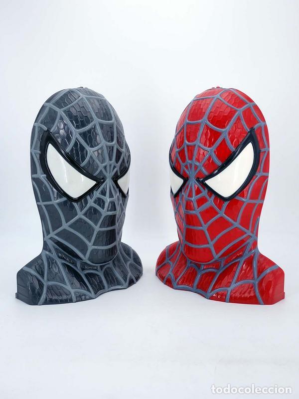 cabeza busto mascara de spiderman en plástico. - Acheter Autres figurines  d'action sur todocoleccion