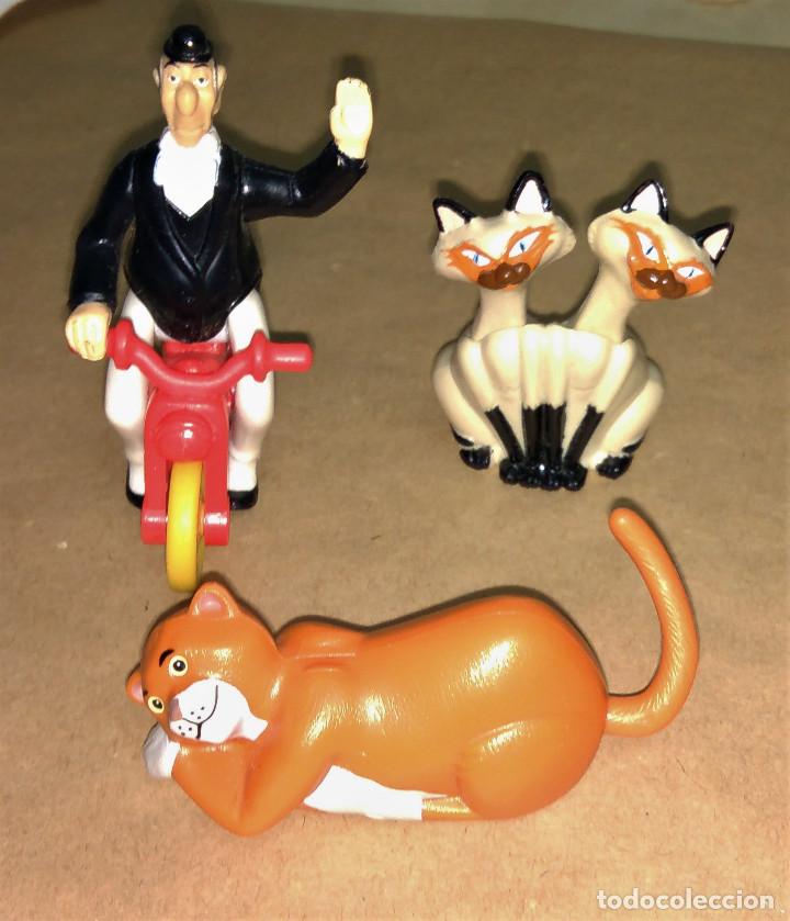 Figurines d'action: Los Aristogatos Lote 3 figuras Thomas O'Malley Edgar Balthazar Si Am Happy Meal Mc Donald's Disney