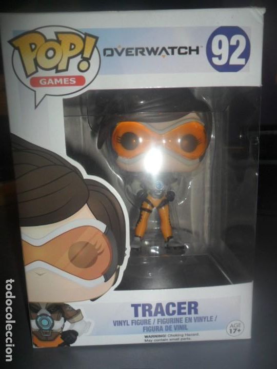 Figuras de acci&oacute;n: 615- Funko Pop n&ordm; 92 Tracer de Overwatch, nuevo sin abrir en su caja