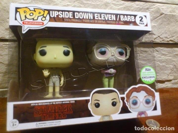 Funko Pop UPSIDE DOWN ELEVEN / BARB 2 PACK ECCC Convention Excl