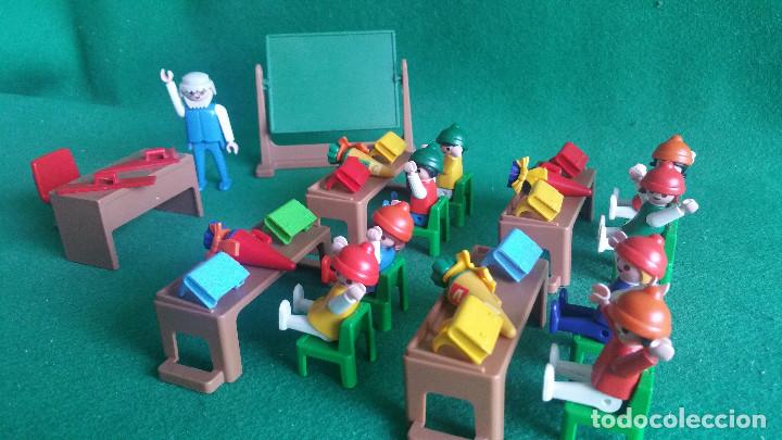 Figuras de a&ccedil;&atilde;o: Playmobil Aula de Colegio Vintage clase cole