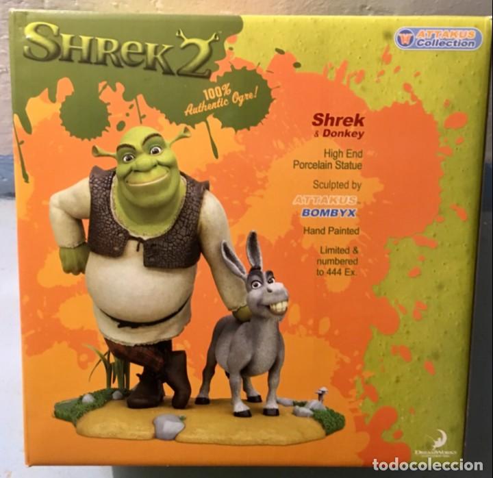 Figuras de acci&oacute;n: Estatua de SHREK & DONKEY figura diorama Edici&oacute;n limitada de 444 unidades ATTAKUS