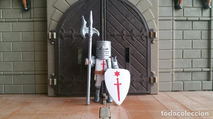 Actionfiguren: Playmobil Caballero Orden de Dobrzyn CUSTOM Medieval Templario Cruzado Cruzadas Reino de los cielos