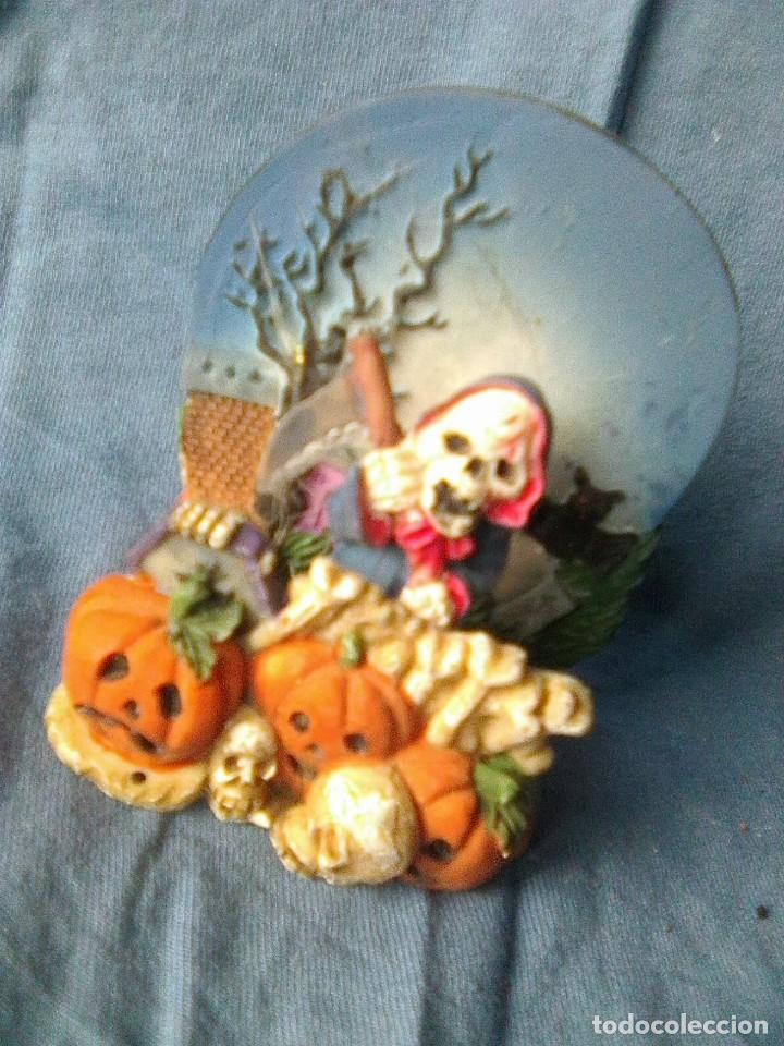 Figuras de acci&oacute;n: Halloween preciosidad - la muerte acecha en resina con muelle resorte- vintage a&ntilde;os 90 - 9 cms