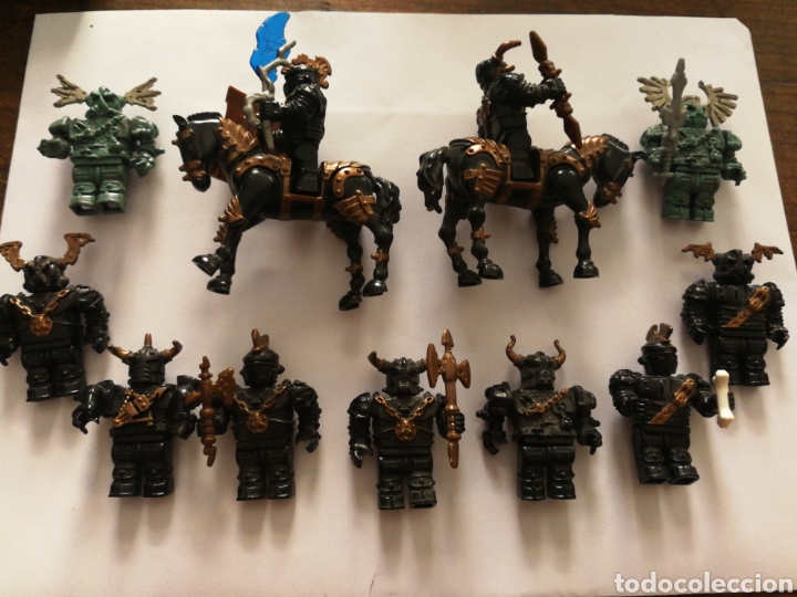 Figurines d'action: GRAN LOTE FIGURAS GUERREROS MEGABLOKS ARTICULADOS.