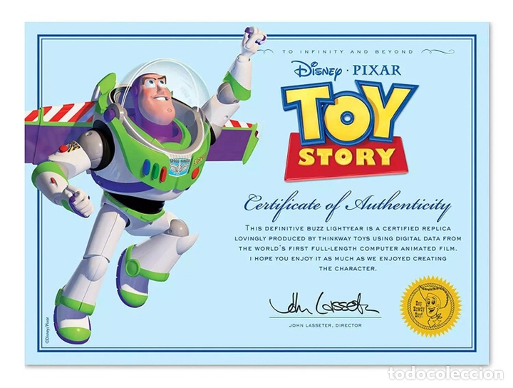 buzz lightyear con certificado de autenticidad