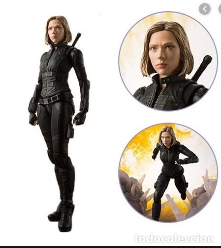 Actionfiguren: NATACHA ROMANOFF.VIUDA NEGRA.VENGADORES.MOTO NINJA