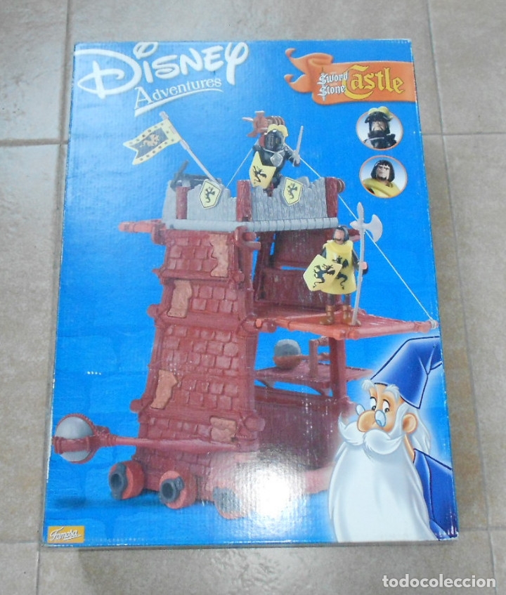 Figuras de acci&oacute;n: TORRE ASALTO CASTILLO CASTLE SWORD IN THE STONE MERLIN ENCANTADOR DISNEY HEROES ADVENTURES FAMOSA