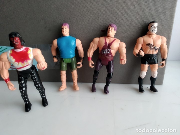 Figuras de acci&oacute;n: LOTE DE LUCHADORES  ANTIGUOS - Foto 1